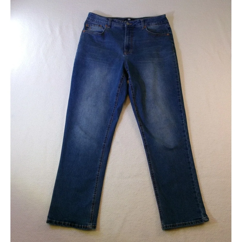 Frye Womens Straight Leg Jeans Blue Medium Wash Stretch Denim Size‎ 8/29
